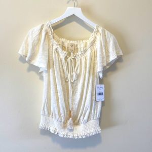 FREE PEOPLE Boho Peasant Top NWT Size S